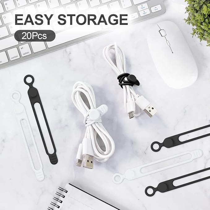 10 шт. силиконовых кабельных с – обзор и цена Cable Organizer
