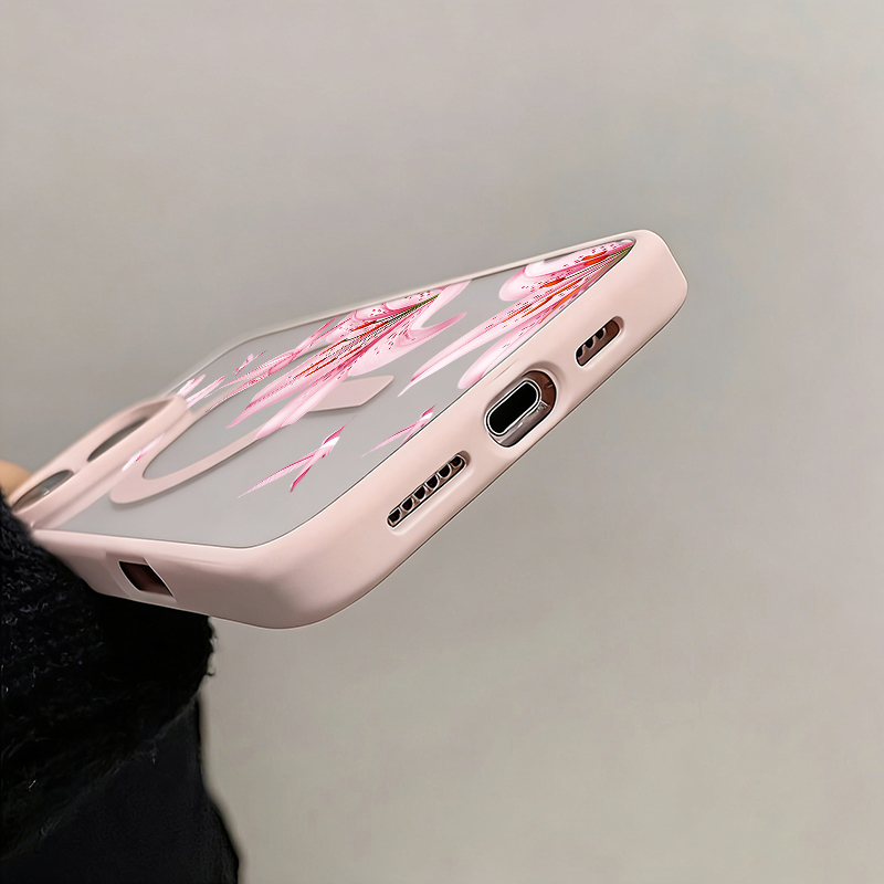 Магнитный чехол с розовыми цве – обзор и цена Wireless Charger
